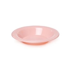 Party Tableware - Deluxe Plastic Dessert Bowl Soft Pink (18cmD) Pack 25