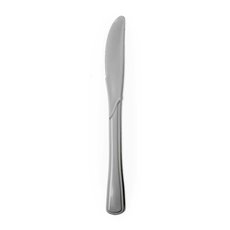 Party Tableware - Deluxe Plastic Knife Silver (19cm) Pack 25