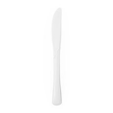 Party Tableware - Deluxe Plastic Knife White (19cm) Pack 25