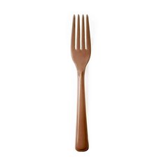 Party Tableware - Deluxe Plastic Fork Rose Gold (19cm) Pack 25