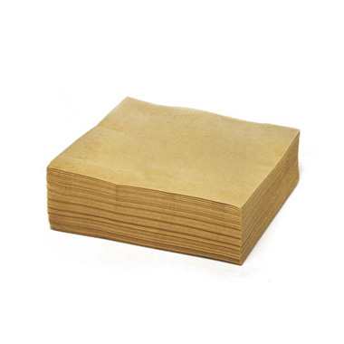 Paper Napkins - Lunch Paper Napkin 2Ply Pack 50 Gold (30x30cm)