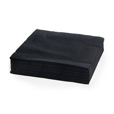 Paper Napkins - Dinner Paper Napkin 2Ply Pack 50 Black (40x40cm)