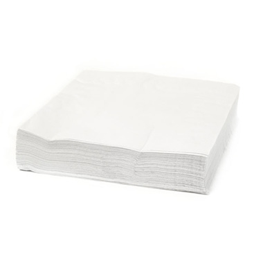 Paper Napkins - Dinner Paper Napkin 2Ply Pack 50 White (40x40cm)
