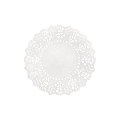 Paper Doilies - Paper Doily Round 24 Pack White (114mmD)