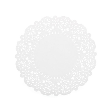 Paper Doilies - Paper Doily Round 24 Pack White (166mmD)