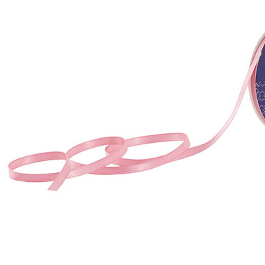 Satin Ribbons - Ribbon Satin Premium Double Faced Pink Delight (6mmx23m) 25y