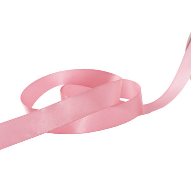 Satin Ribbons - Ribbon Satin Premium Double Faced Pink Delight (25mmx23m)25y