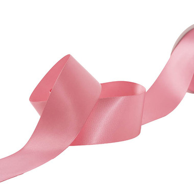 Satin Ribbons - Ribbon Satin Premium Double Faced Pink Delight (50mmx23m)25y