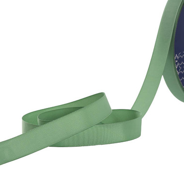 Grosgrain Ribbons - Ribbon Jumbo Premium Grosgrain Eucalyptus Green(25mmx91m)100