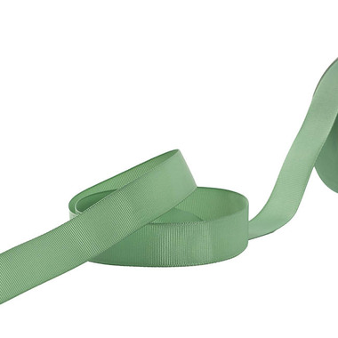 Grosgrain Ribbons - Ribbon Premium Grosgrain Eucalyptus Green (25mmx23m)25y