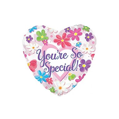 Foil Balloons - Foil Balloon 9 (22.5cmD) Air Filled Heart Youre So Special