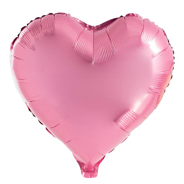 Foil Balloon 18 (45cm) Heart Shape Solid Dusty Pink
