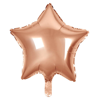 Foil Balloons - Foil Balloon 19 (48cm) Star Shape Solid Rose Gold
