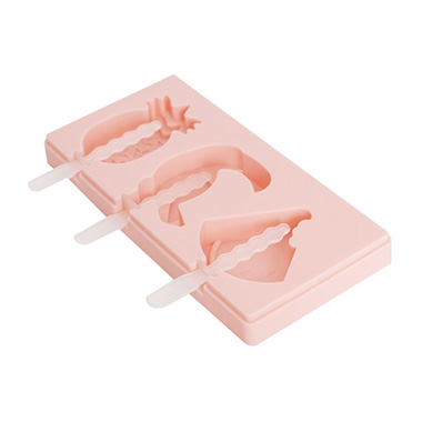 Ice Cream Popsicle Silicone Mould Tropical Pink (18cmLx9cmW)