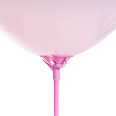 Balloon Cup and Stick Pink Pack 50 (40cmH)