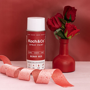 Koch & Co Spray Paints - Floral Event Craft Spray Paint Berry Red (340g)