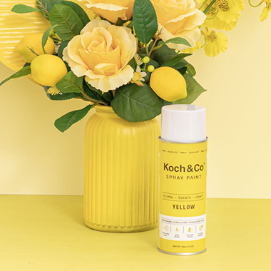 Koch & Co Spray Paints - Floral Event Craft Spray Paint Yellow (340g)