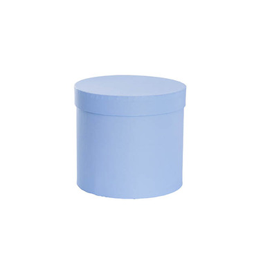 Pack GBox - Hat Boxes - Flower Gift Hat Box Round Airy Blue (15cmWx13.5cmH)
