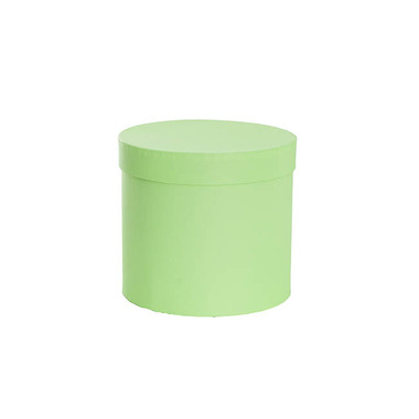 Hat Boxes - Flower Gift Hat Box Round Pistachio Green (15cmWx13.5cmH)