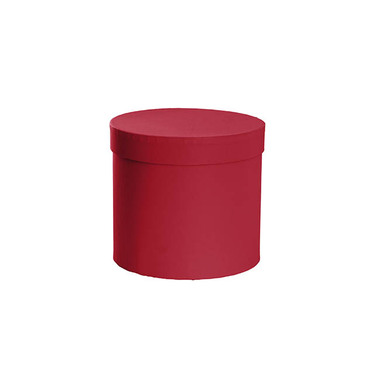 Hat Boxes - Flower Gift Hat Box Round Valentines Red (15cmWx13.5cmH)