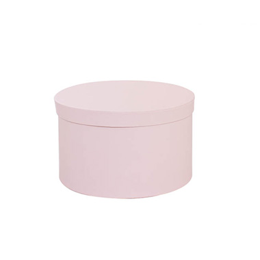 Gift Box Round Baby Pink (25cmDx15cmH) Set 3