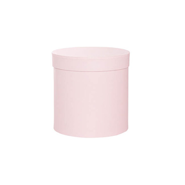 Gift Flower Box Round Baby Pink (21x21cmH) Set 5