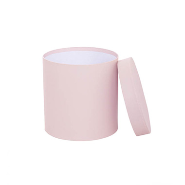 Gift Flower Box Round Baby Pink (21x21cmH) Set 5