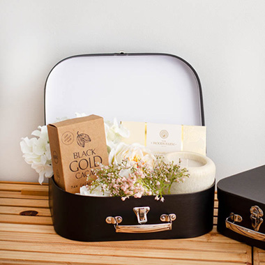 Suitcase Gift Box Black (30x20x9cmH) Set 3