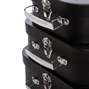 Suitcase Gift Box Black (30x20x9cmH) Set 3