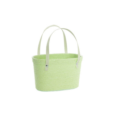 Pack FLR - Flower Bouquet Bags - Flower Carry Paper Rope Basket Liner Light Green(18x9x13cmH)