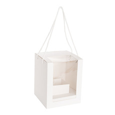 Bloom Box - Portable Flower Gift Box White Pack 5 (20x20x25Hcm)