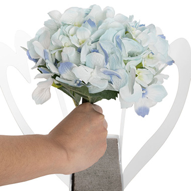 Flower Box Heart White Pack 5 (30x7.5x30.5cm)