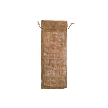 Wine Gift Bags - Fabric Wine Bag Pack 10 Hessian Jute (13x32cmH)