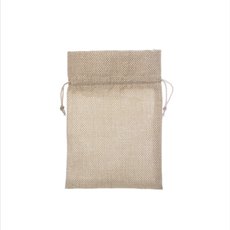 Poly Flax Pouch Pack 10 Medium Natural (12x17cmH)