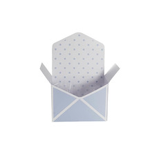 Envelope Flower Box Small Spots Blue Pack 5 (15.5Lx8Dx11cmH)