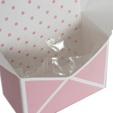 Envelope Flower Box Small Spots Pink Pack 5 (15.5Lx8Dx11cmH)