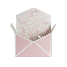 Envelope Flower Box Large Paisley Pink Pk5 (23Lx8Dx16cmH)