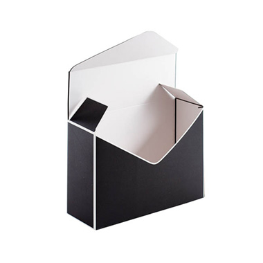 Envelope Gift Boxes - Envelope Flower Box Large Pack 5 Black White (23Lx8Dx16cmH)