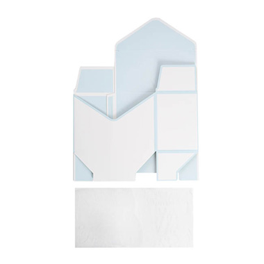 Envelope Flower Box Small Pack 5 White Blue (15.5Lx8Dx11cmH)