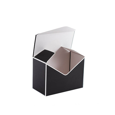 Envelope Gift Boxes - Envelope Flower Box Small Pk5 Black White (15.5Lx8Dx11cmH)