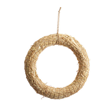 Straw Wreath Natural (30cmD)