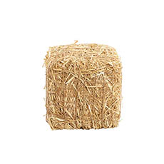 Straw Hay Bale Cube Natural (20cmx20cmH)