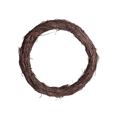 Natural Wreaths - Wood Wool Wreath Brown (40cmD)