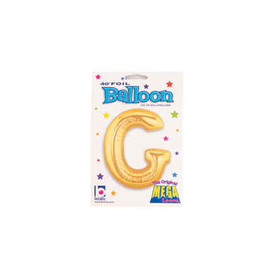 Foil Balloon 40 (101.6cmH) Letter G Gold