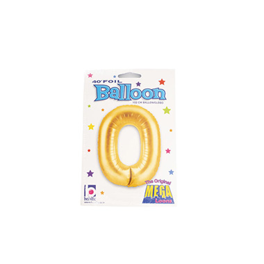 Foil Balloon 40 (101.6cmH) Letter O Gold