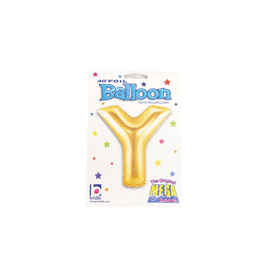 Foil Balloon 40 (101.6cmH) Letter Y Gold