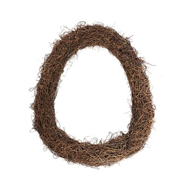 Natural Wreaths - Oval Wreath Grapevine & Twig Mix Natural Brown (50cmH)