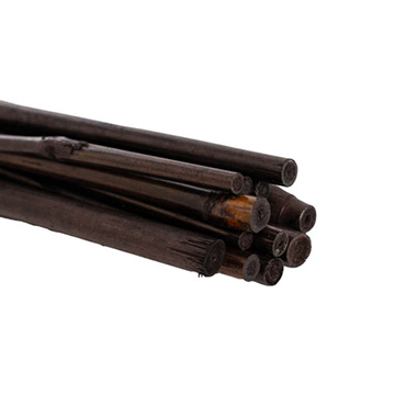 Bamboo Pole 6-8mm Pack 12 (60cm) Black