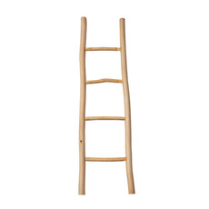 Wood Decor - Decorative Wooden Ladder Natural (38x4.5x150cmH)