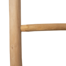 Decorative Wooden Ladder Natural (38x4.5x150cmH)